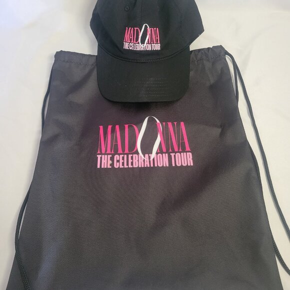 Madonna \'The Celebration Tour\' Adjustable Cap & Drawstring Bag main image 5